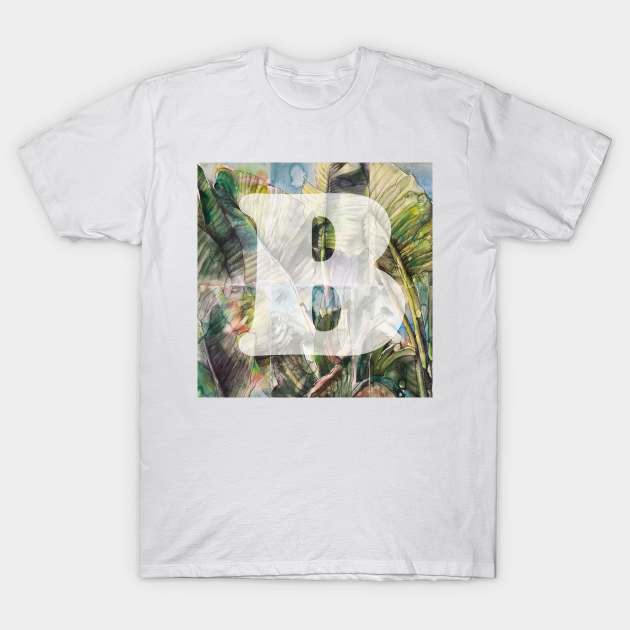 Letter B T-Shirt by Elena Akopian